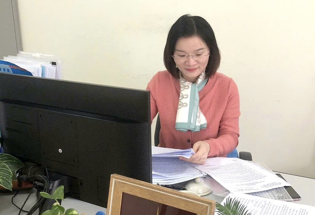 Đồng chí Hoàng Thị Thu Trang, Phó Chủ tịch Công đoàn xã Yên Khánh, tỉnh Ninh Bình.