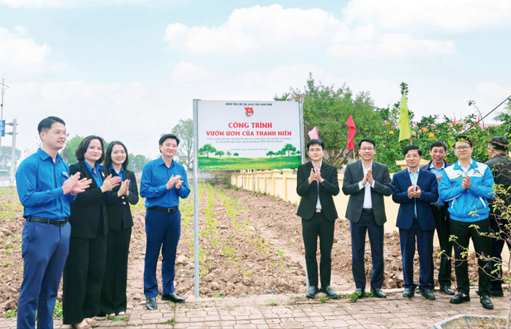 Tỉnh đoàn trao tặng công trình “Vườn ươm của Thanh niên” cho Đoàn Thanh niên xã Bình Lục.