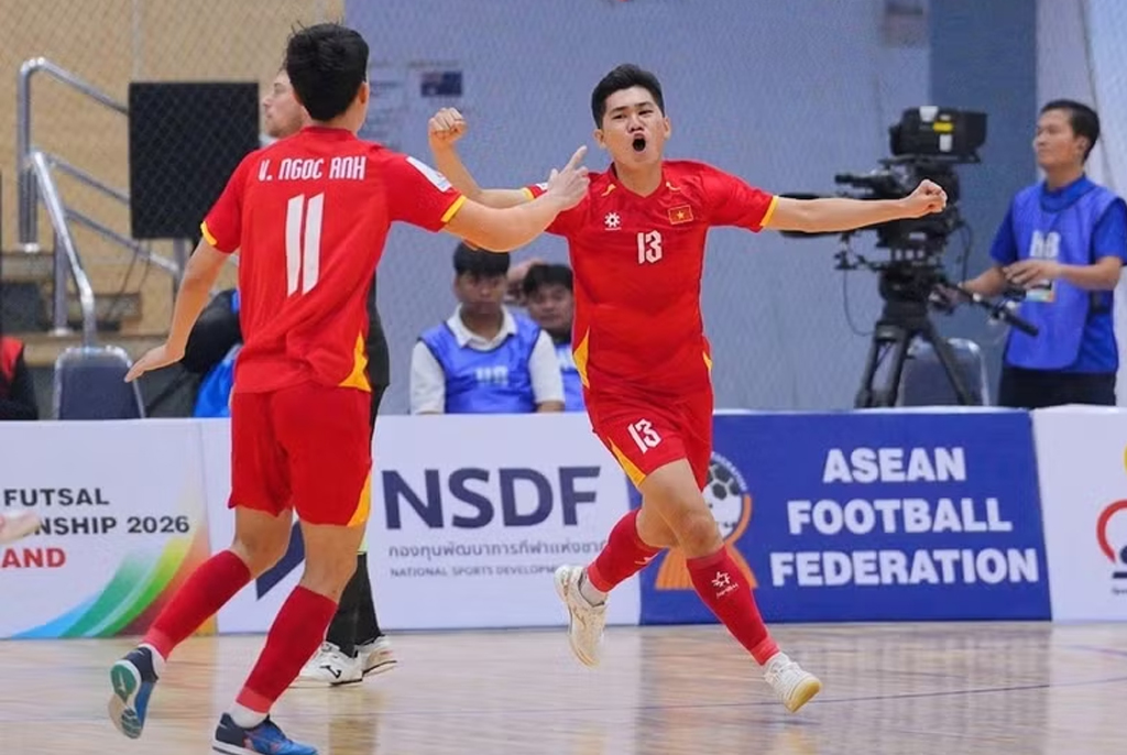 Tuyển Futsal Việt Nam giành Huy chương Đồng Futsal Đông Nam Á 2026. (Nguồn: VFF)