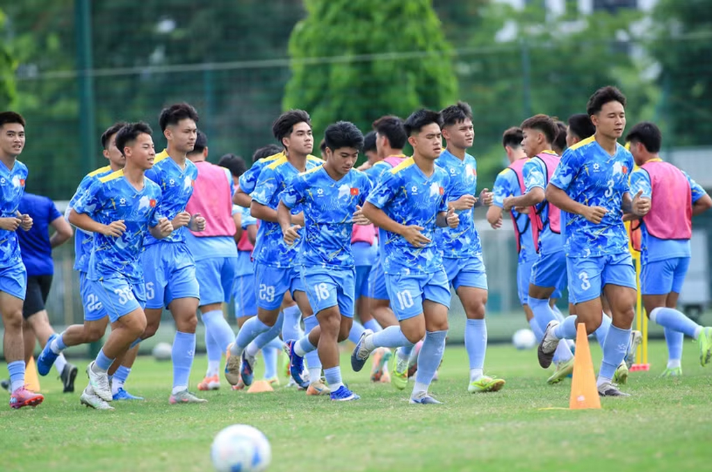 U19 Việt Nam tự tin bước vào hành trình chinh phục chức vô địch U19 Đông Nam Á. (Nguồn: VFF)
