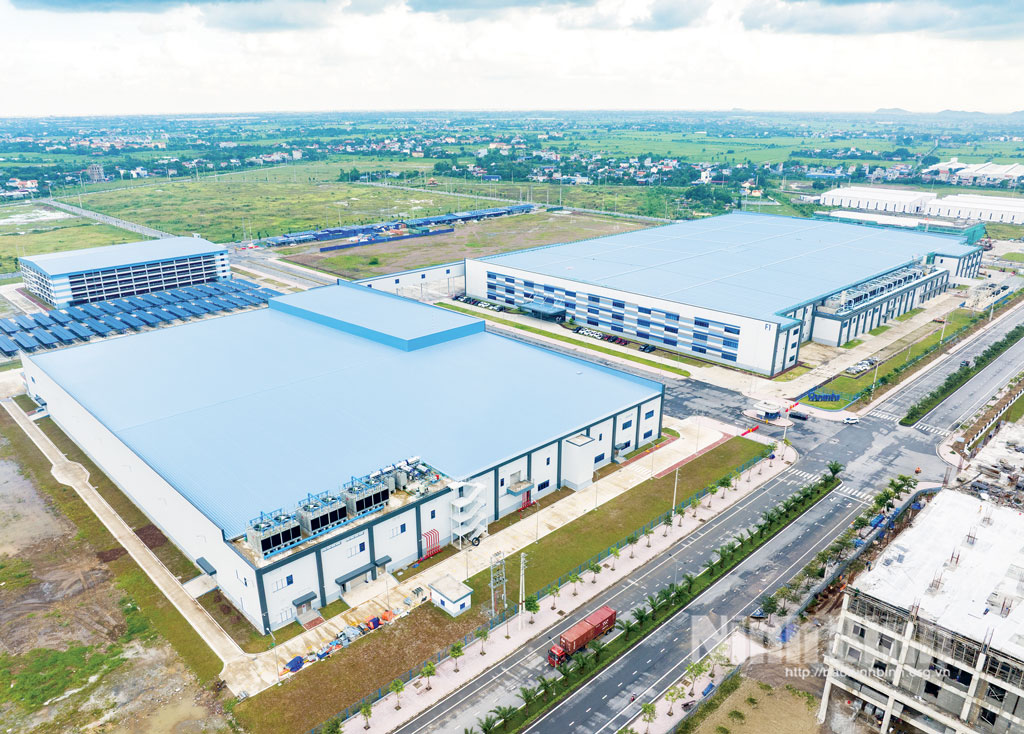 Công ty TNHH QMH Computer thuộc Tập đoàn Quanta Computer Inc (KCN Mỹ Thuận). Ảnh: Viết Dư