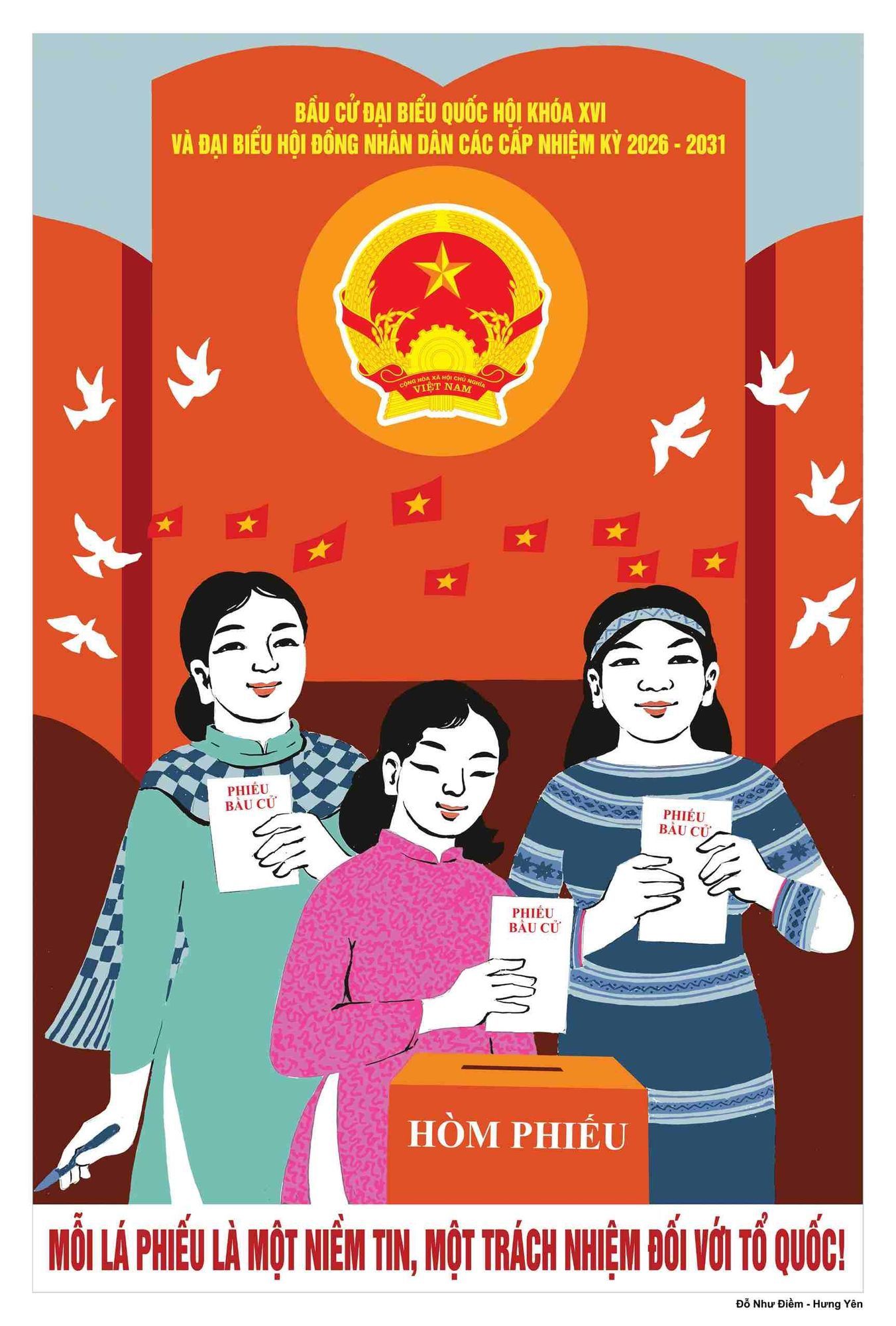 Khu vực bỏ phiếu có phạm vi hành chính nhỏ hơn đơn vị bầu cử và được xác định theo đơn vị bầu cử. Ảnh minh hoạ: Đỗ Như Điềm