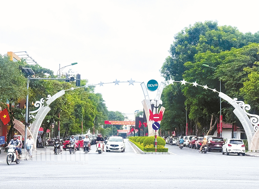 Đô thị phường Nam Định sáng-xanh-sạch-đẹp. Ảnh: Viết Dư