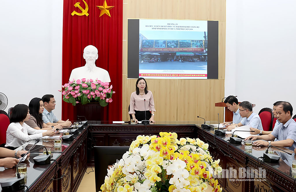 Quang cảnh buổi làm việc tại phường Tam Điệp.