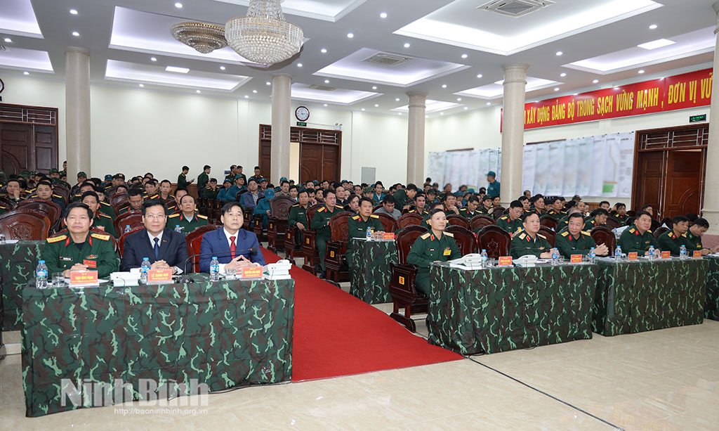 Các đại biểu dự Bế mạc diễn tập.