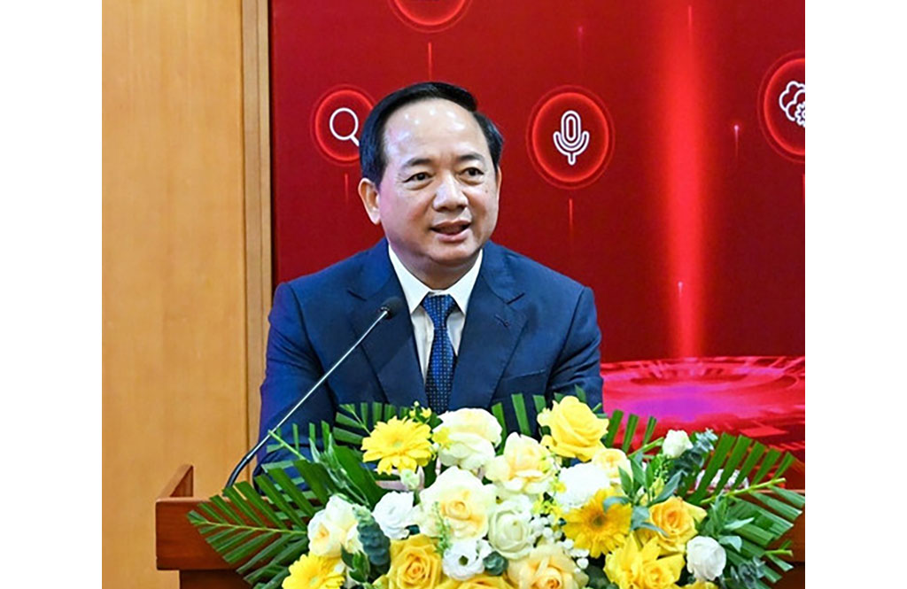 Đồng chí Trịnh Văn Quyết, Bí thư Trung ương Đảng, Trưởng Ban Tuyên giáo và Dân vận Trung ương. (Ảnh: DUY LINH)