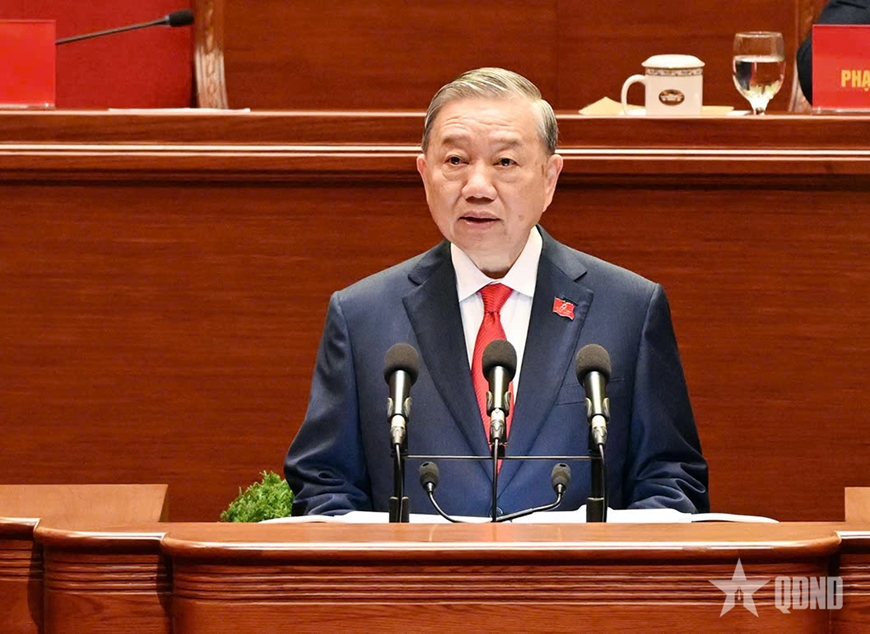 Đồng chí Tô Lâm, Tổng Bí thư Ban Chấp hành Trung ương Đảng khóa XIV. Ảnh: QĐND