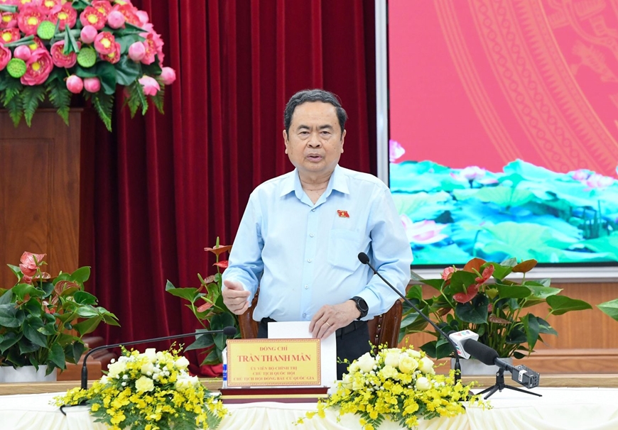 Chủ tịch Quốc hội, Chủ tịch Hội đồng Bầu cử quốc gia Trần Thanh Mẫn. Ảnh: hoidongbaucu.quochoi.vn