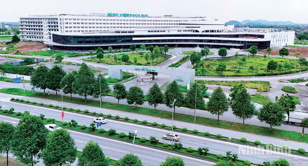 Toàn cảnh Bệnh viện Bạch Mai cơ sở 2 tại phường Liêm Tuyền. Ảnh: Minh Quang