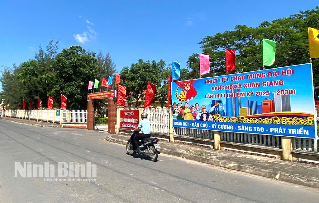 Diện mạo nông thôn mới xã Xuân Giang ngày càng khởi sắc.