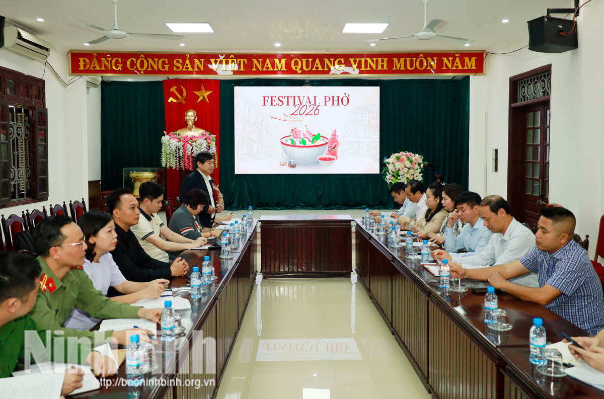 Các đại biểu dự hội nghị Triển khai Festival Phở năm 2026.
