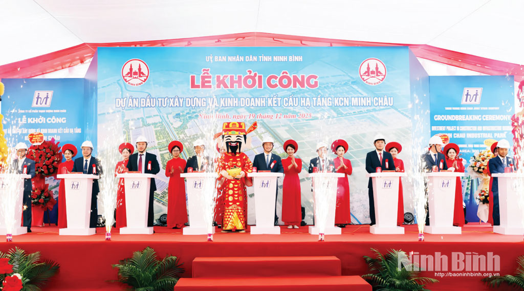Lễ khởi công Dự án đầu tư xây dựng và kinh doanh kết cấu hạ tầng KCN Minh Châu.