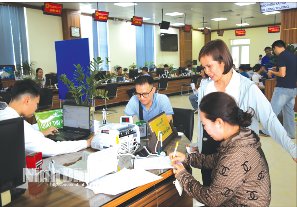 Local people at Provincial public service center.