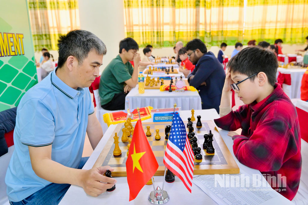 Players take part in a match after the opening ceremony.