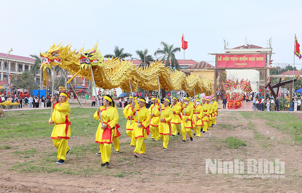 Rehearsal for Doi Son “Tich dien” (ploughing) Festival 2026.