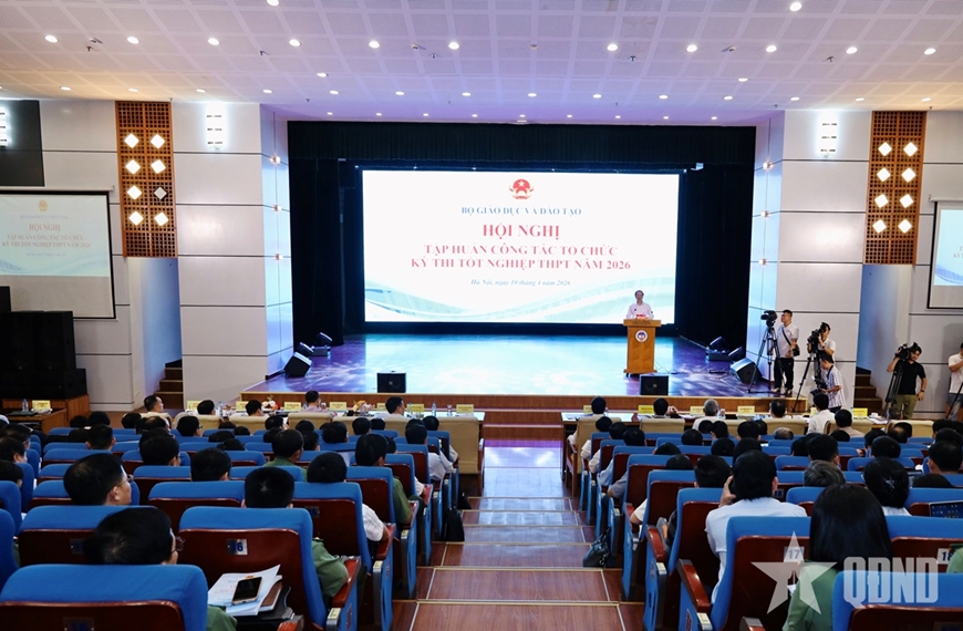 Hội nghị tập huấn công tác tổ chức Kỳ thi tốt nghiệp THPT năm 2026.