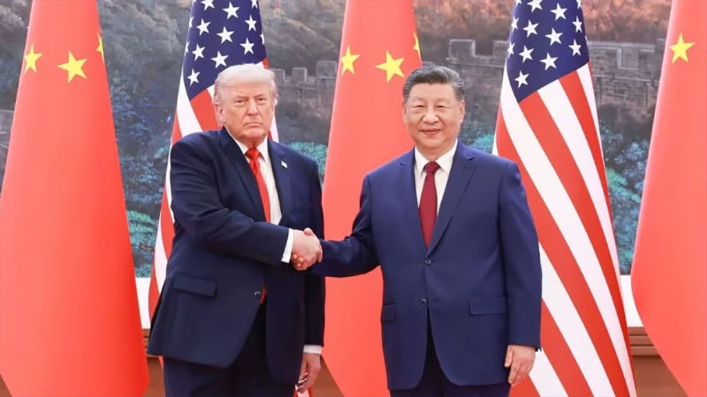 Chủ tịch Trung Quốc Tập Cận Bình và Tổng thống Mỹ Donald Trump. (Ảnh: Tân Hoa xã)