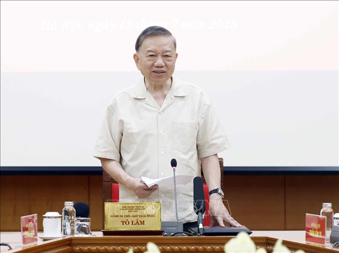 Tổng Bí thư, Chủ tịch nước Tô Lâm phát biểu chỉ đạo. Ảnh: Thống Nhất/TTXVN