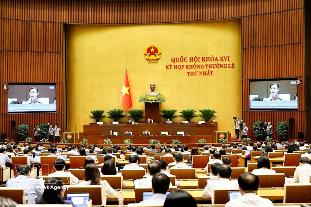 An overview of the 16th National Assembly's first extraordinary session. (Photo: VNA)
