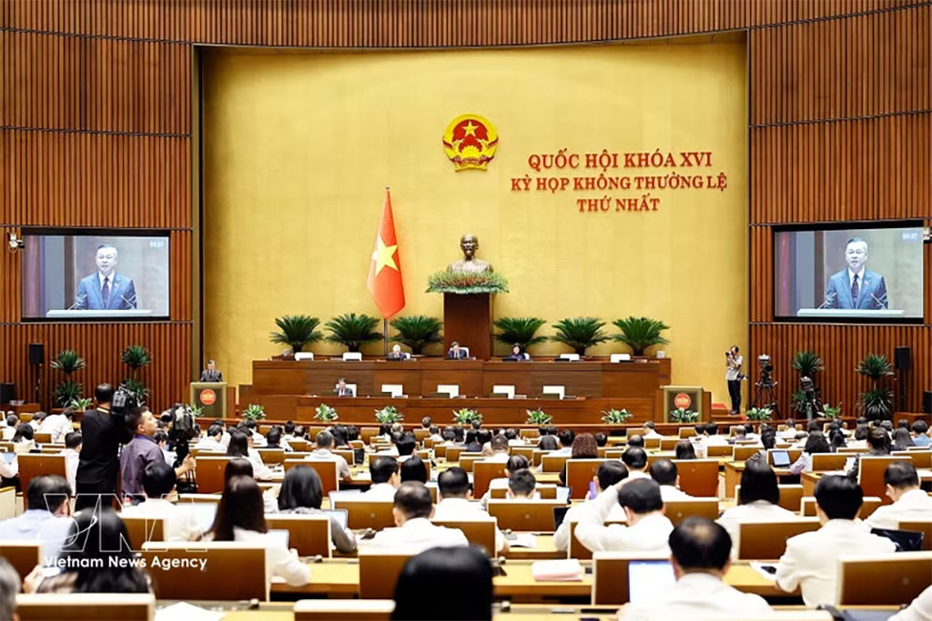 The 16th National Assembly begins the second phase of its first extraordinary session on August 19. (Photo: VNA)