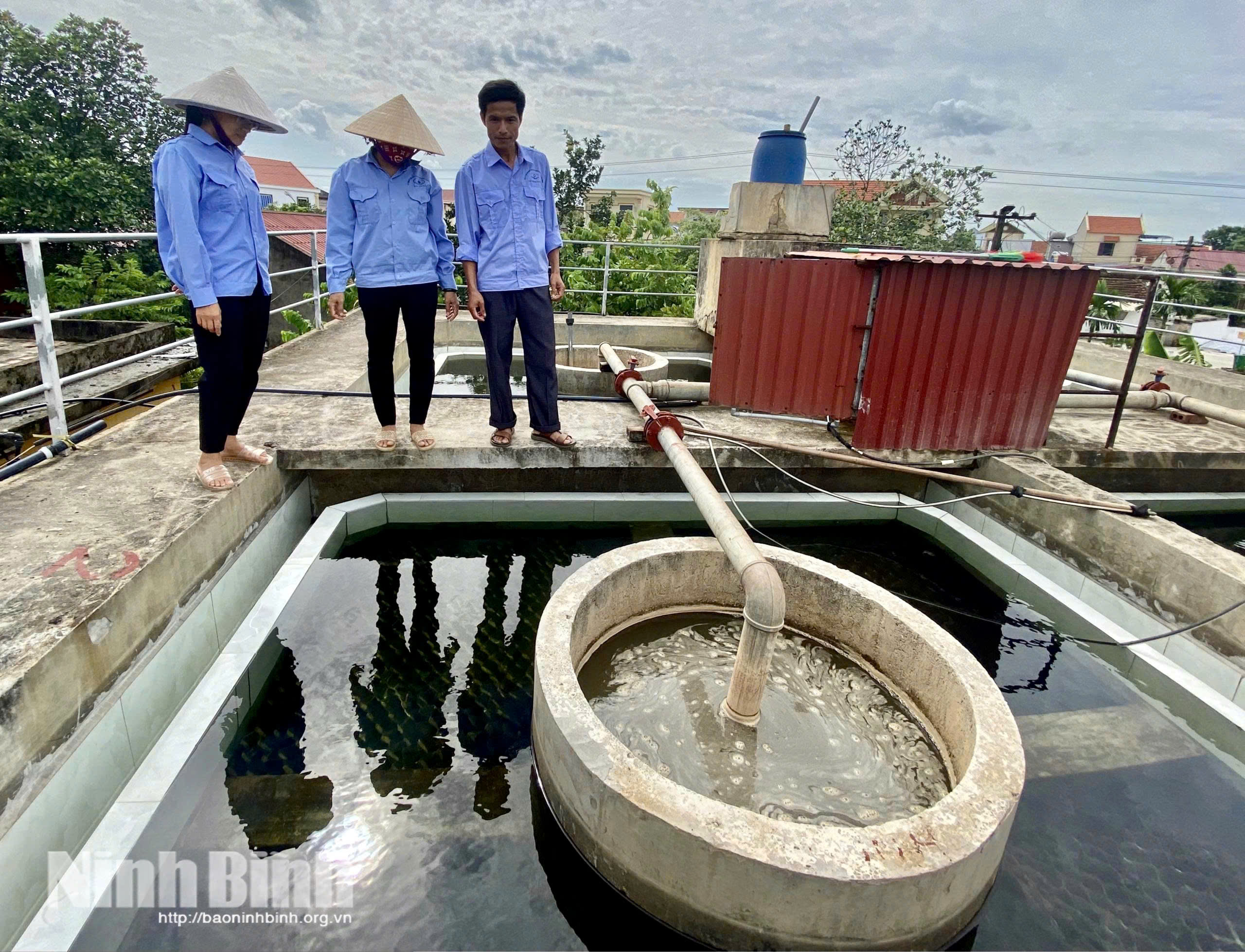 Công trình cấp nước sinh hoạt nông thôn xã Yên Mô đảm bảo cung cấp nguồn nước sạch cho người dân.