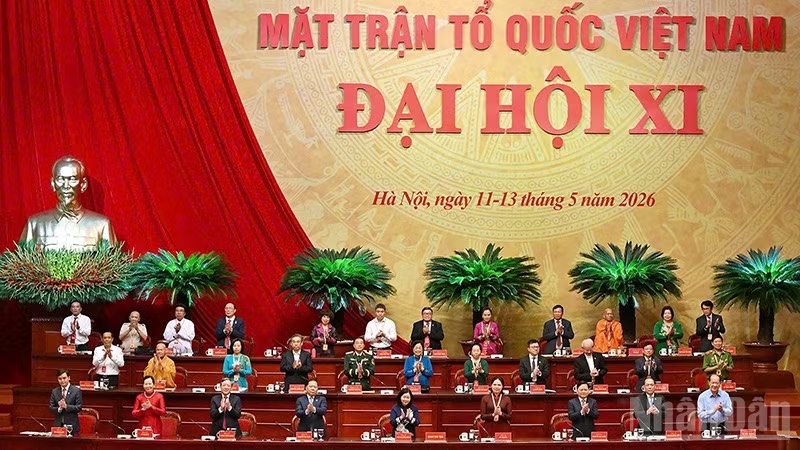 Đoàn Chủ tịch Đại hội đại biểu toàn quốc Mặt trận Tổ quốc Việt Nam lần thứ XI.