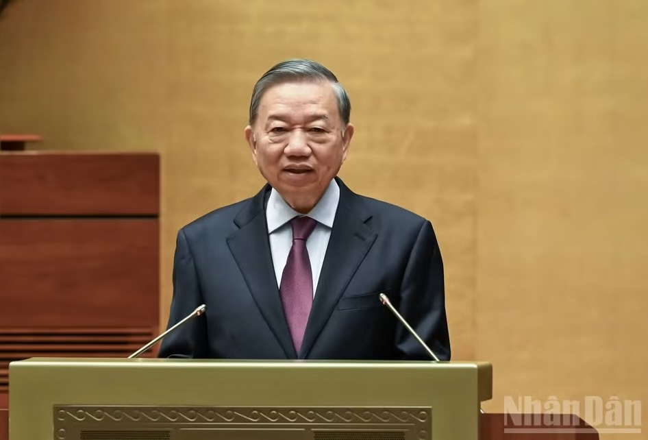 Tổng Bí thư, Chủ tịch nước Tô Lâm phát biểu chỉ đạo tại hội nghị. (Ảnh: DUY LINH)
