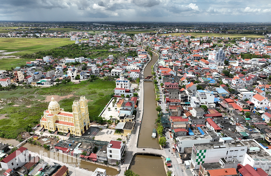 Làng quê xã Xuân Trường trên đường đổi mới.