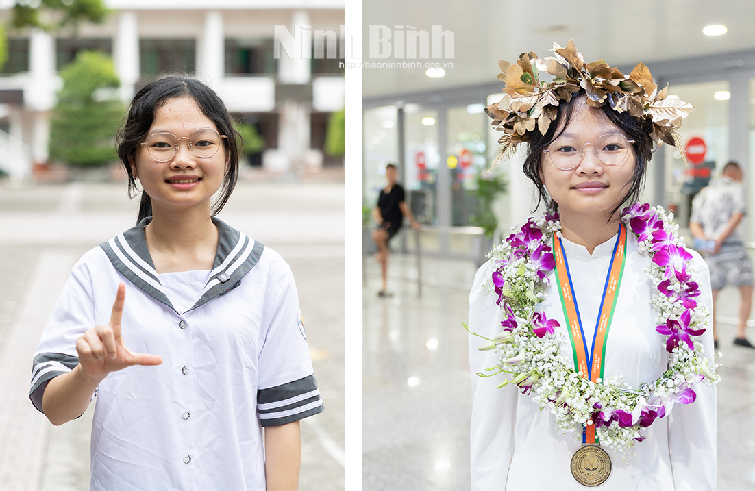 Nữ sinh Nguyễn Thị Bích Ngọc, Trường THPT chuyên Lê Hồng Phong giành huy chương Vàng tại Olympic Vật lý quốc tế lần thứ 56.