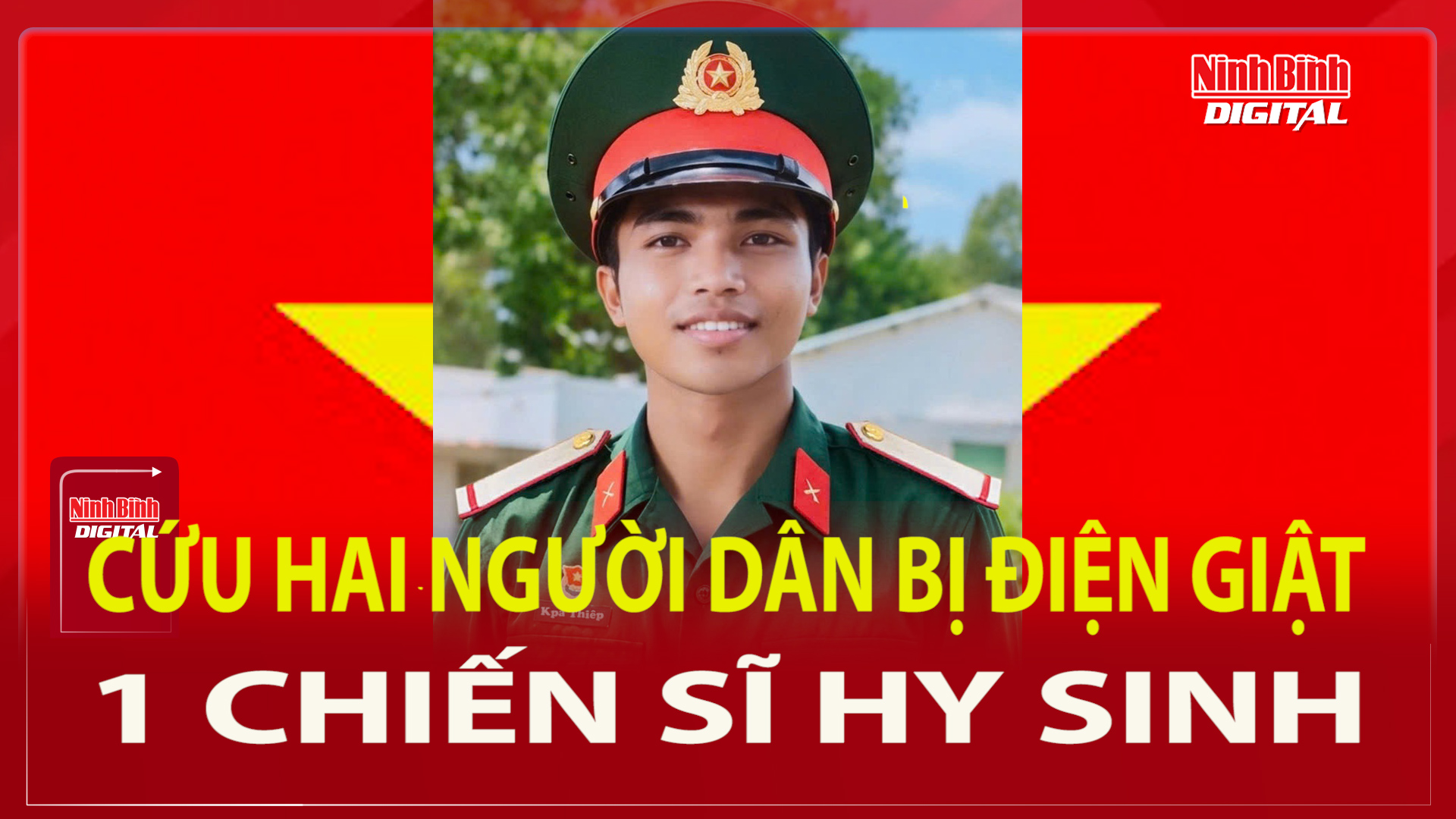 Cứu 2 người dân bị điện giật- 1 chiến sĩ hy sinh