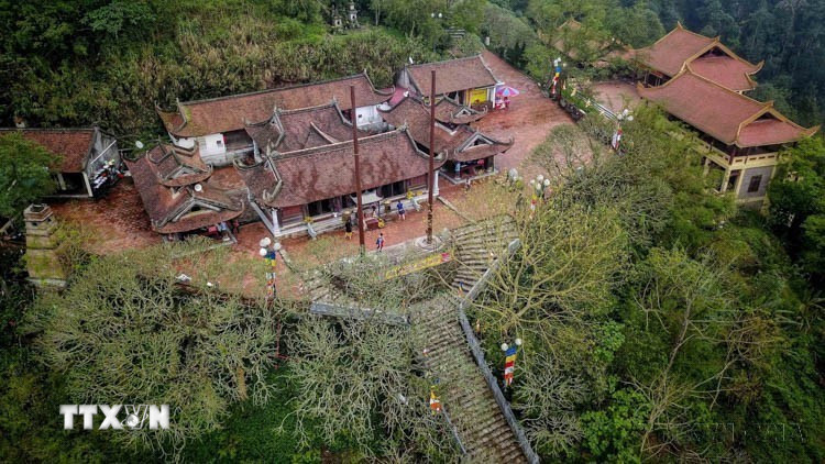 Hoa Yen Pagoda inside Yen Tu Mountain in the Yen Tu Historical Relic and Scenic Area.